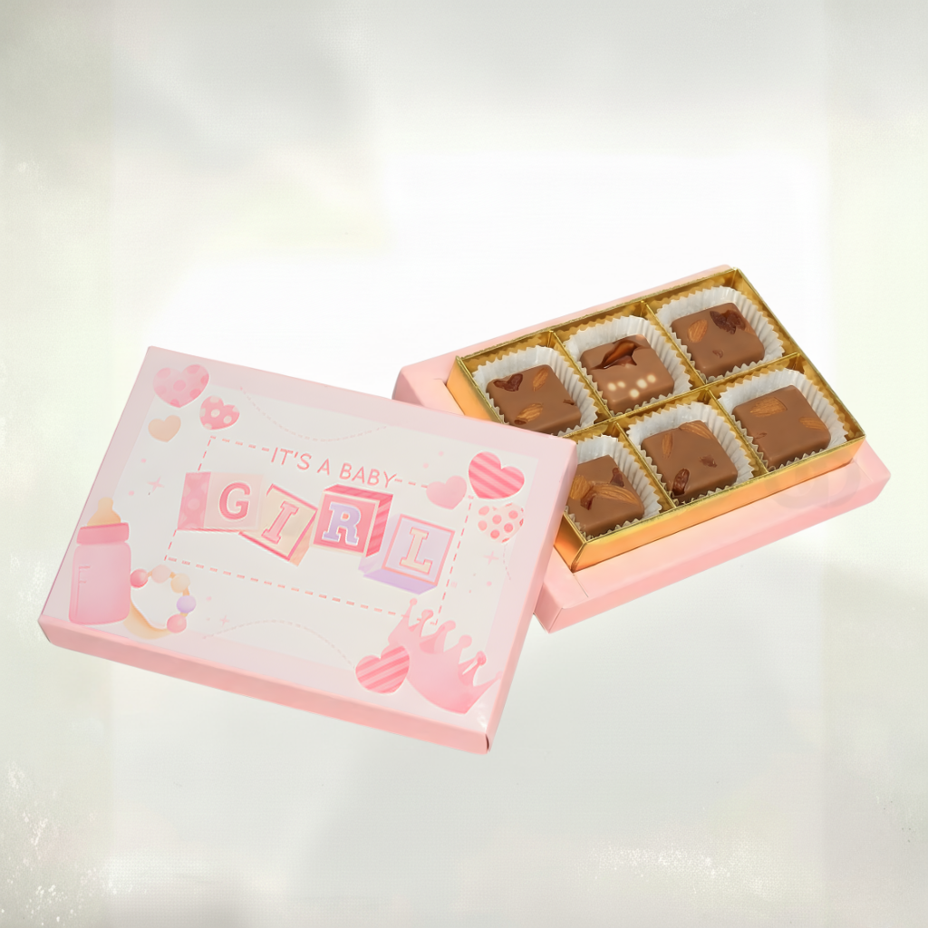 Hello Little Miss 6 Pieces Chocolate Box