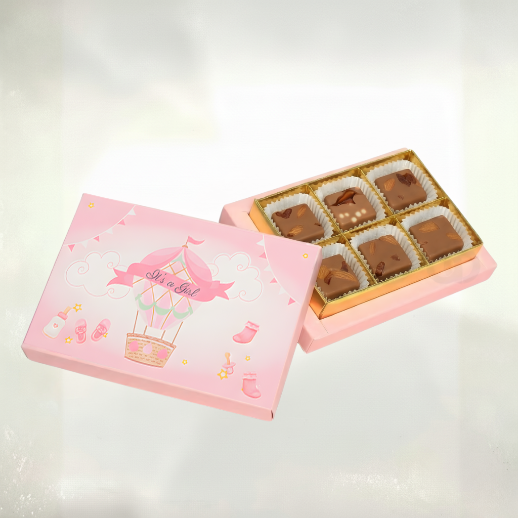 Hello Little Miss 6 Pieces Chocolate Box