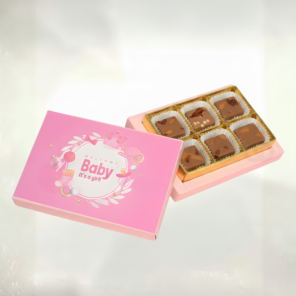 Hello Little Miss 6 Pieces Chocolate Box