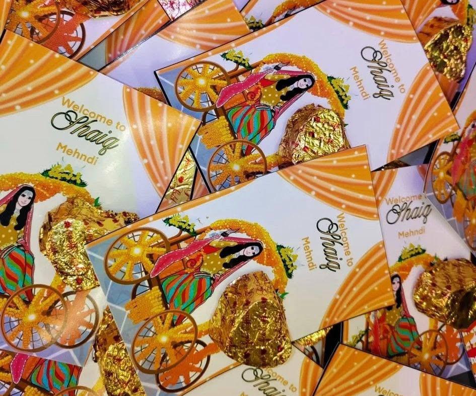Mehndi Chocolate Favors