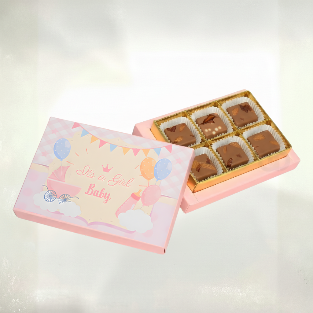 Hello Little Miss 6 Pieces Chocolate Box