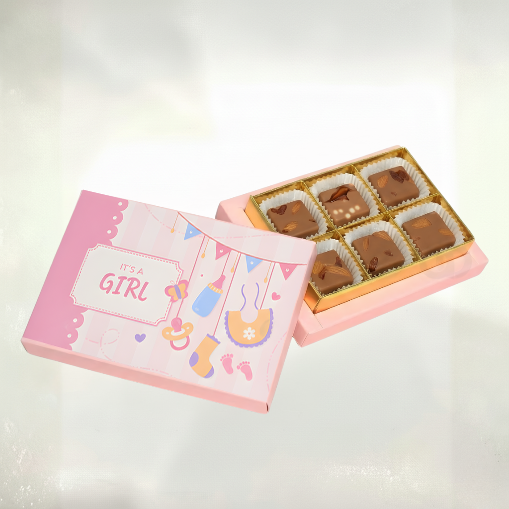 Hello Little Miss 6 Pieces Chocolate Box